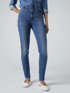 Dżinsy - Skinny fit - w kolorze niebieskim