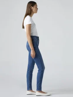 Dżinsy - Skinny fit - w kolorze niebieskim