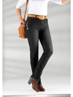Dżinsy - Slim fit - w kolorze antracytowym