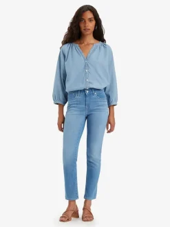 Dżinsy - Slim fit - w kolorze błękitnym