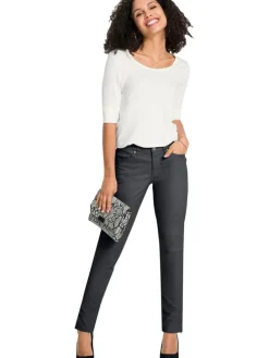 Dżinsy - Slim fit - w kolorze czarnym