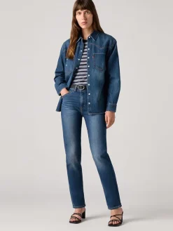 Dżinsy - Slim fit - w kolorze granatowym