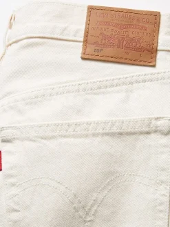 Dżinsy - Slim fit - w kolorze kremowym