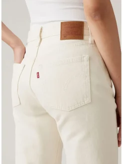 Dżinsy - Slim fit - w kolorze kremowym