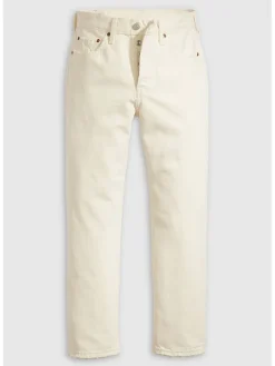Dżinsy - Slim fit - w kolorze kremowym