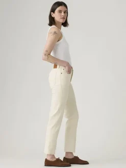 Dżinsy - Slim fit - w kolorze kremowym