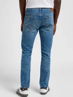 Dżinsy - Slim fit - w kolorze niebieskim