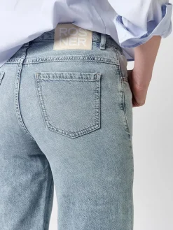 Dżinsy - Straight fit - w kolorze błękitnym