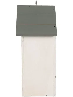 Domek w kolorze biało-błękitnym dla ptaków - 15 x 22 x 10 cm
