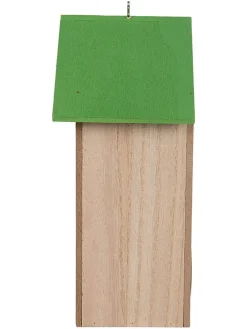 Domek w kolorze jasnobrązowo-zielonym dla ptaków - 14 x 23 x 10 cm