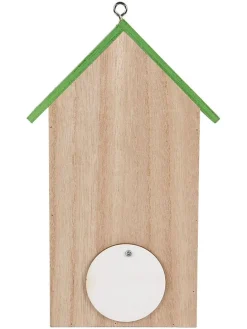 Domek w kolorze jasnobrązowo-zielonym dla ptaków - 14 x 23 x 10 cm