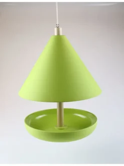 Domek w kolorze zielonym dla ptaków - wys. 14,5 x Ø 22 cm