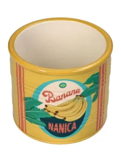 Doniczka "Banana" w kolorze żółtym - wys. 8,7 x Ø 9,8 cm