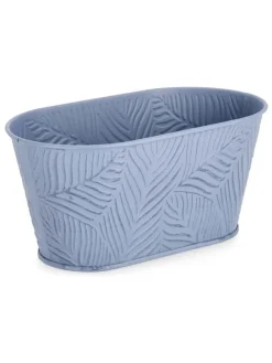 Doniczka "Benji" w kolorze niebieskim - 22,7 x 10,7 x 12,9 cm