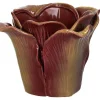 Doniczka "Cabbage" w kolorze jasnobrązowo-fioletowym - wys. 8,2 x Ø 10,8 cm