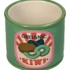Doniczka "Kiwi" w kolorze zielonym - wys. 6,3 x Ø 7,3 cm