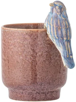 Doniczka "Larky" w kolorze jasnoróżowym - wys. 16 x Ø 11 cm
