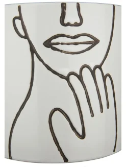 Doniczka "Timido" w kolorze białym - 15,5 x 14 cm