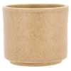 Doniczka w kolorze beżowym - wys. 13 x Ø 11 cm