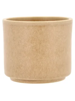 Doniczka w kolorze beżowym - wys. 13 x Ø 11 cm