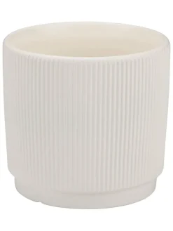 Doniczka w kolorze kremowym - wys. 14 x Ø 15 cm