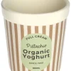 Doniczka "Yoghurt" w kolorze beżowo-kremowym - wys. 10,4 x Ø 9,7 cm