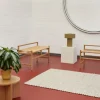 Doniczki (2 szt.) "Care" w kolorze żółtym