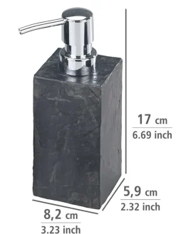 Dozownik mydła "Slate Rock" w kolorze antracytowym - 250 ml