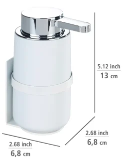 Dozownik mydła "Woya" w kolorze białym - 250 ml