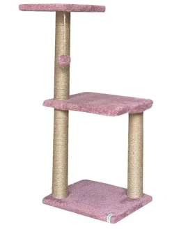Drapak w kolorze jasnoróżowym dla kota - 28 x 80 x 35 cm