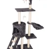 Drapak w kolorze szaro-kremowym dla kota - 50 x 140 x 35 cm