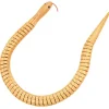 Drewniane węże (6 szt.) w kolorze jasnobrązowym - dł. 48,5 cm