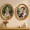Druck artystyczny "Floral Soul" ze wzorem w ramce - 40 x 50 cm