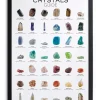 Druk artystyczny "Crystals" w ramce - 40 x 30 cm
