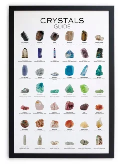 Druk artystyczny "Crystals" w ramce - 40 x 30 cm