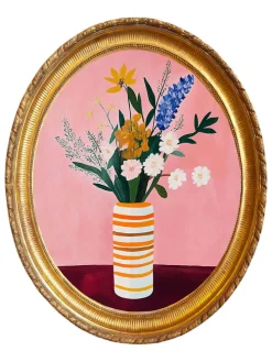 Druk artystyczny "Eclectic Bunch" w ramce - 50 x 40 cm