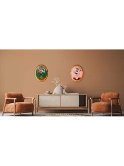 Druk artystyczny "Eclectic Bunch" w ramce - 50 x 40 cm