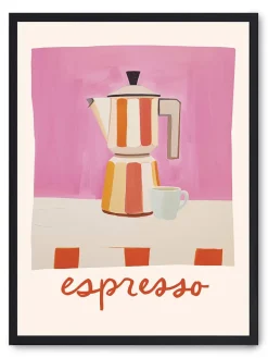 Druk artystyczny "Espresso" w ramce