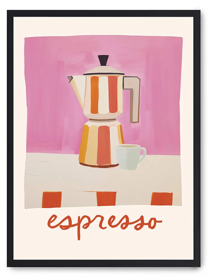 Druk artystyczny "Espresso" w ramce