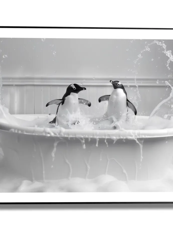 Druk artystyczny "Splashing Fun" w ramce
