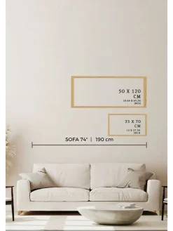 Druk artystyczny w ramce - 120 x 50 cm
