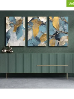 Druki (3 szt.) na płótnie - 45 x 70 cm