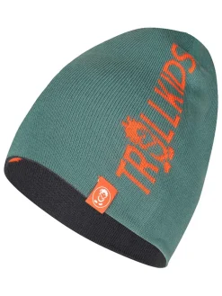 Dwustronna czapka beanie "Troll" w kolorze czarno-niebieskim