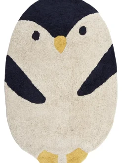 Dywan bawełniany "Penguin" w kolorze kremowo-szarym - 120 x 80 cm