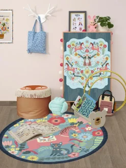 Dywan "Fairy Tale" ze wzorem - Ø 120 cm