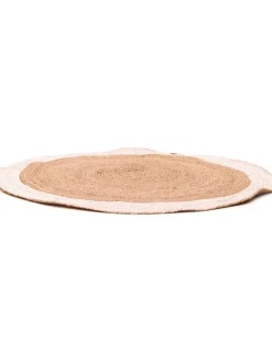 Dywan w kolorze jasnobrązowym z juty - Ø 120 cm