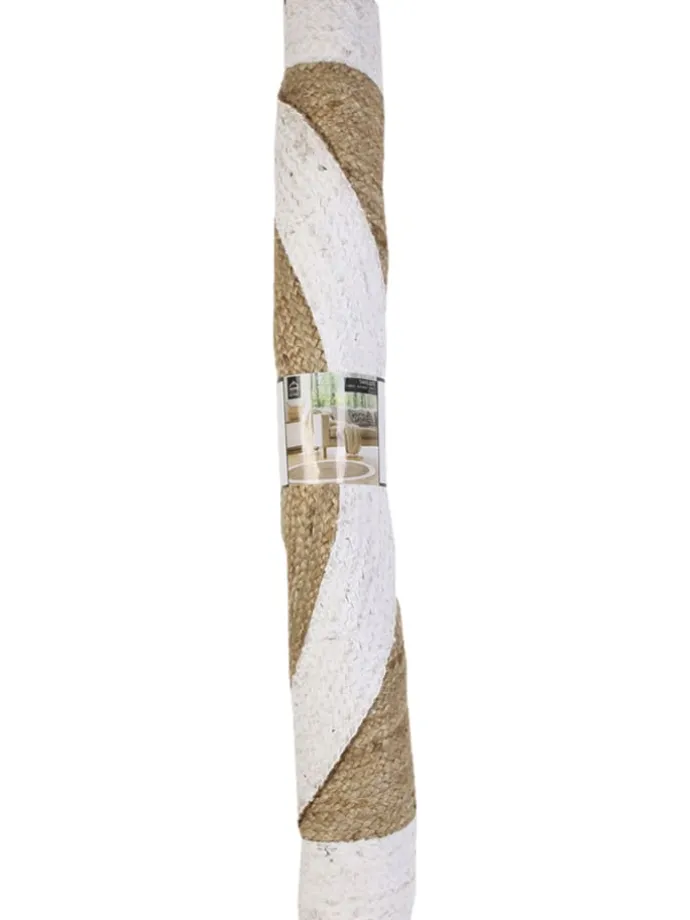 Dywan w kolorze jasnobrązowym z juty - Ø 120 cm