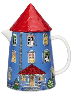 Dzbanek "Moominhouse" w kolorze czerwono-niebieskim - 1 l