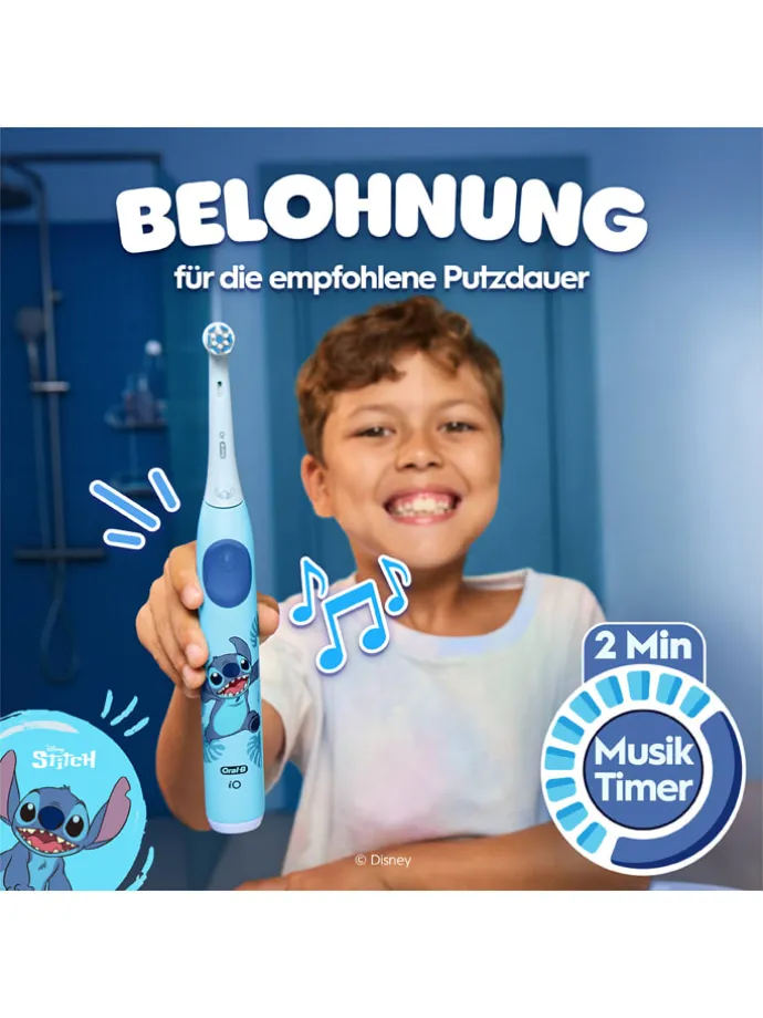 Elektryczna szczoteczka "iO Kids Stitch" w kolorze niebieskim
