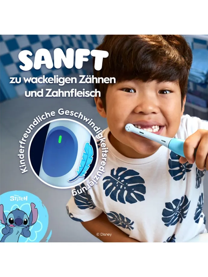Elektryczna szczoteczka "iO Kids Stitch" w kolorze niebieskim